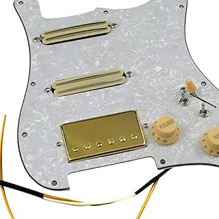 Pickups De Guitare De Pickguard Chargé Pré-programmé Alnico 5 HSS Ensemble De Coupe À Push-Tire du Harnais De Câblage… - Les Beatles, Paul McCartney, John Lennon, RIngo Starr, George Harrison Pickups De Guitare De Pickguard Chargé Pré-programmé Alnico 5 HSS Ensemble De Coupe À Push-Tire du Harnais De Câblage… – Image 2