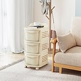 ★Carrello multifunzione mobile★ Dotato di quattro ruote scorrevoli (due delle quali bloccabili), questo carrello si muove facilmente e può essere fissato saldamente quando necessario. Utilizzabile in modo versatile come carrello portaoggetti, carrello cucina e altro ancora.