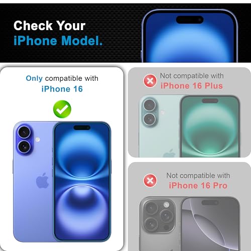 Image of CEDO Magic Box Tempered Glass for iPhone 16 | Dust & Bublle Free Installation Screen Protector with auto Alignment Tool | HD Clear Quality Tempered Glass with Easy Installation Kit (Black)