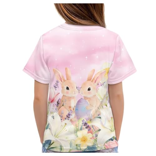Image of WELLFLYHOM Kids Tshirts Girls Boys Short Sleeve Crewneck Tees Shirts Casual Sport Pullover Tops Size 3-16 Years