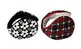 Peach Couture Womens Cozy Soft Warm Winter Beautiful Pattern Ear Muffs 2 Pack