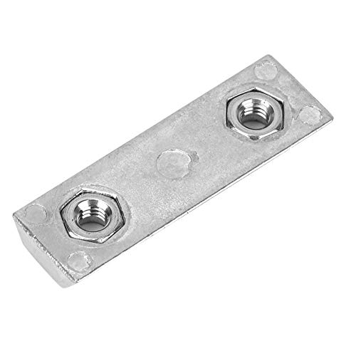 Double Slot Nut Zinc Alloy Metal 40 * 8mm Linear Motion Accessory Fixed Base or Reinforcing Plate