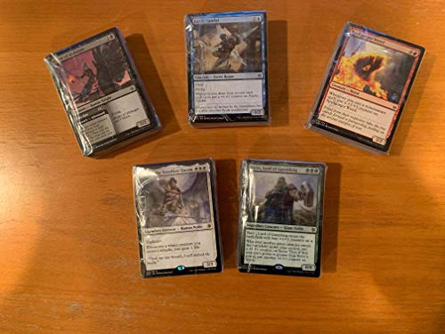 Five MTG Decks - Ready to Play - Green, Red, White, Black,