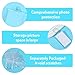 Yuanan 50PCS Clear Acrylic Photocard Holder Keychain, 2” × 3“ inch Photo Keychains Blank for DIY Crafts, Personalized Gifts, Bulk Keychain Picture Holder for Custom Creations Peripheral Materials