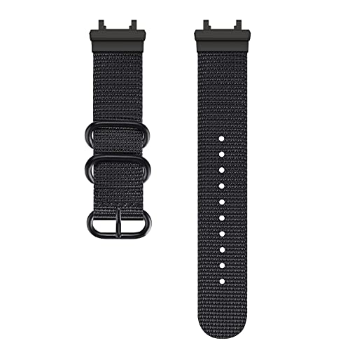 Demupai Bracelet Compatible avec Amazfit T-Rex 2 Smartwatch,Bande de Remplacement Ajustable en Nylon Tissé (Noir) Cover