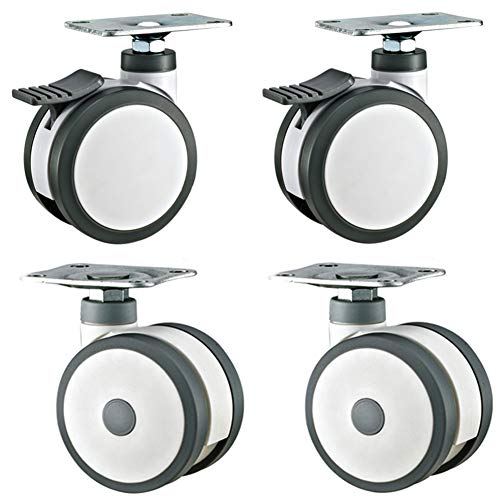 Roulettes pivotantes 125mm roues doubles polyuréthane lit bébé support fleurs
