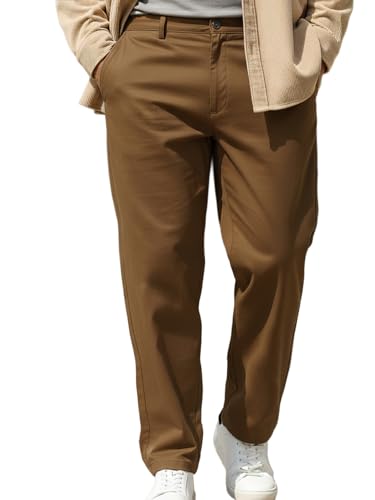 Image of Urbano Plus Men Mid Rise Cotton Regular Fit Casual Chino Pants Stretch