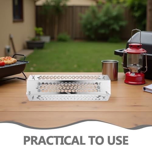 Protector de chimenea antiescaldaduras hexagonal para estufas de leña 4