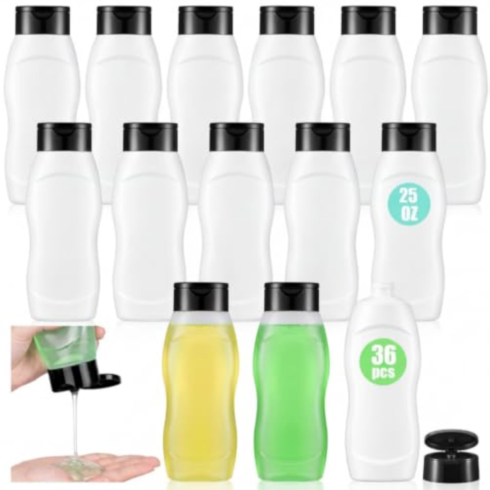36 Pcs 25 oz Large Empty Dispensing Bottles