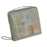 Borsa Trucco In Piedi | Custodia Portatile Di Grande con Manico | Borsetta Cosmetica con Cerniera | Borsa per Il per Donne Organizzazione Bellezza Pennelli Specchio Gioielli Bagno Toeletta
