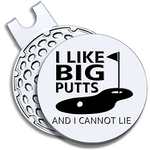 Geygie I Like Big Putts I Cannot Lie Golf Ball Marker With Magnetic Hat Clip, Funny Golf Accessories Gifts For Men Women, Golf Gifts For Men Woman, Retired Gift For Golf Fan, Golf Novelty Gift #TOP6