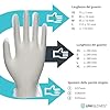 UNIGLOVES Unicare Guanti Monouso, Multiuso in Vinile, Senza Polvere, Senza Lattice, Peso Medio, confezione da 100 Guanti, Clear, Taglia Medium (GS0063) #3