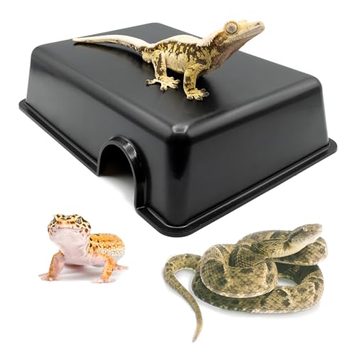 Pangea Reptile Hide Box (C- Medium), Black
