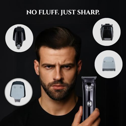 Image of Cinco 5-in-1 Grooming Trimmer | High-Speed Pd Alloy Motor | 90 Min Cordless Use | Waterproof Multi-Grooming Kit | USB Charging Stand