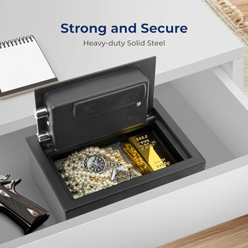 Serenelife SLDS110SCE Desk Drawer Steel Security Safe thumb #4