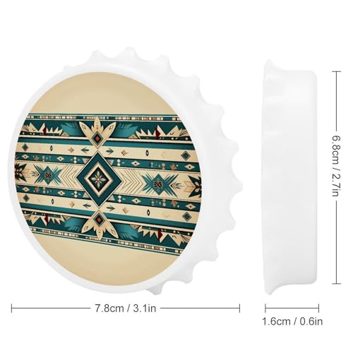 Décapsuleur de bière aimanté motif bohème, le cadeau idéal pour cuisine et bureau