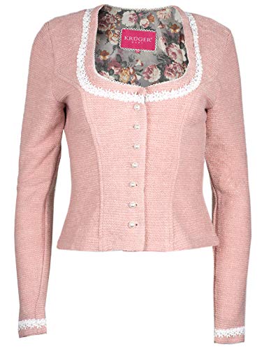 Krüger Trachtenjacke Tulinia Rose Jäckchen Dirndl Bolero Jacke (rosa, 42) Cover