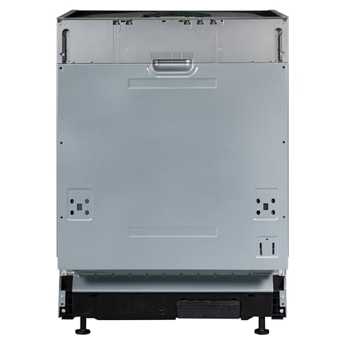 Russell Hobbs Fully Integrated Built-In Dishwasher 14 Place Settings 7 Wash Programs Class C 1-24-Hour Delay Start Extra Drying Overflow & Leak Protection in Silver 60cm Wide RH60BIDW00C1
