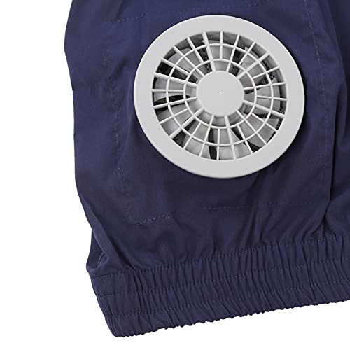 Colete com ventilador, jaqueta de resfriamento de tecido de algodão, jaqueta de ar condicionado para