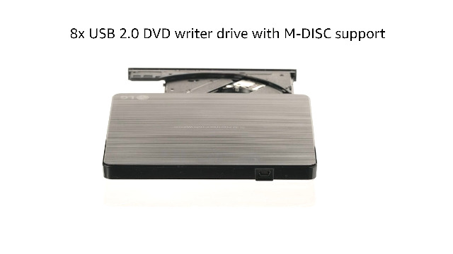 LG Electronics 8X USB 2.0 Ultra Slim Portable DVD+/-RW External