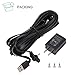 Power Adapter for Ring Spotlight Cam Battery, with 25Ft/7.5m Weatherproof Outdoor Cable to Continuously Charge Your Home Security Camera, No Need to Change The Batteries(Black)