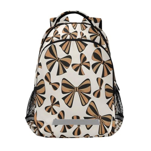 Black Bow Pattern Backpacks for Kids School Bag Student Backpack Bookbag For Boys Girls Casual Bag