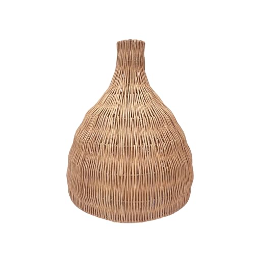 Abat jour naturel BELLA en rotin style bohème H38cm pour