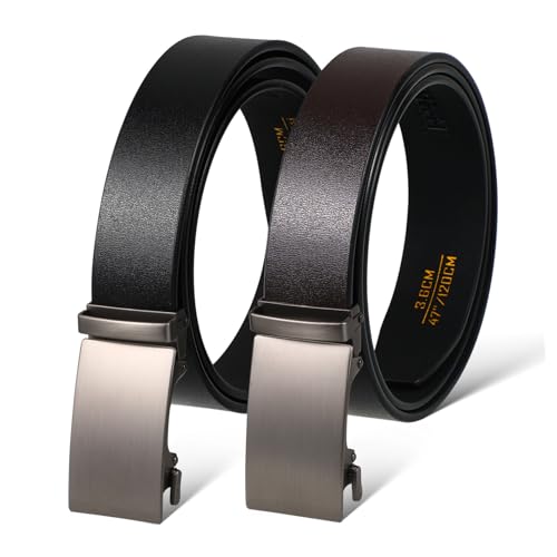 2pcs Ratchet Belt Buckle Men Women Dress Belt Casual Business Fashion Accessory