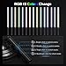 LCMAOKE 2 Pack Light Saber, 15 Colors and 4 Modes Light up Light Saber for Dueling, 2-in-1 RGB Detachable USB Charge, Gifts Toys for Adults Birthday Christmas Thanksgiving