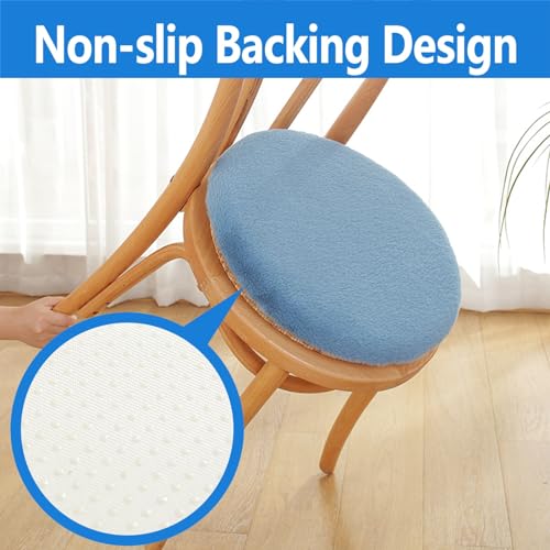 Coussin de siège en mousse à mémoire de forme rond et déhoussable - 7