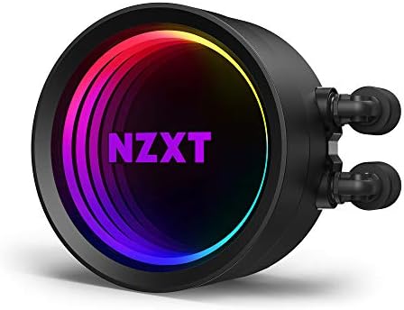 NZXT Kraken X63 280mm - RL-KRX63-01 - AIO RGB CPU Liquid Cooler - Rotating Infinity Mirror Design - Improved Pump - Powered By CAM V4 - RGB Connector - Aer P 140mm Radiator Fans,Black,Kraken X Gen 3