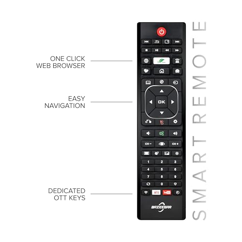 Image of 109 cm (43 inches) Infinity Series 4K Ultra HD Smart QLED Android TV BAZQL43F1 (Black)