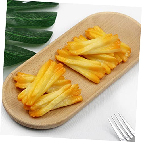 Milisten Gefälschtes Hühnchen Nuggets Und Pommes Frites Lebensmittelmodell Aus Geruchsneutralem PVC Realistische Fast Food Dekoration Für Kinder Und Küchen Display 6 Stück