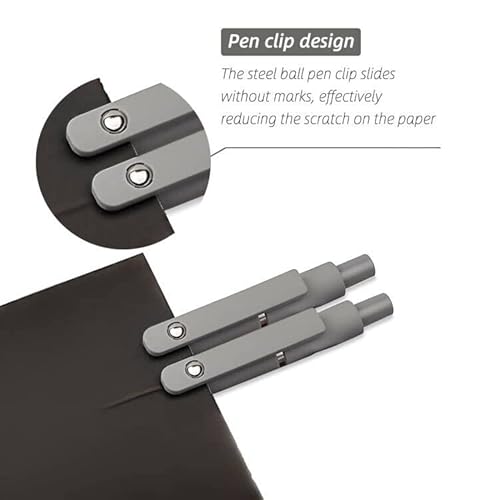 Uixjodo Gel Pens, 5 Pcs 0.5Mm Japanese Black Ink Pens Fine Point Smooth Writing Pens, High-End Series Pens For Journaling Note Taking, Cute Office School Supplies Gifts For Women Men (Morandi) #TOP3