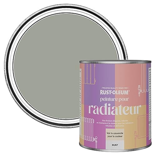 Rust-Oleum Peinture Verte Résistante à la chaleur pour Radiateur, Finition Mate - Feuille de Thé 750ml