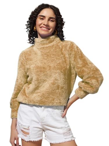 Image of THE DRY STATE Women's Fur Pull Over With High Neck