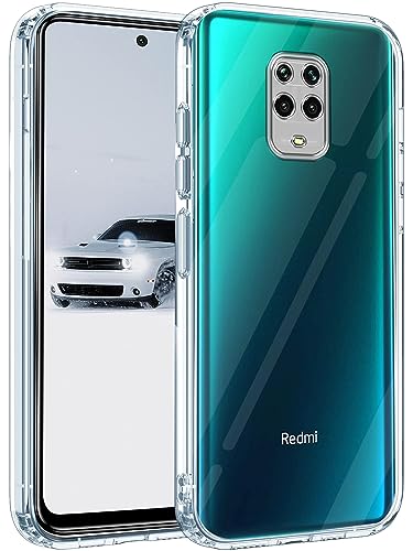 Image of Jkobi Back Cover for Xiaomi Mi Redmi Note 9S (Silicone Clear Case with Camera Protection | Soft and Flexible | Transparent)