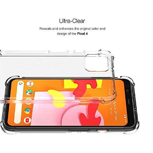 Image of Solimo Thermoplastic Polyurethane Mobile Cover Soft and Flexible Shockproof Back Case with Cushioned Edges for Google Pixel 4 (Transparent)