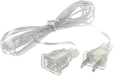 aoukoslt Clear Outdoor String Light Extension Cord Waterproof Flexible Transparent Cable for Indoor/Outdoor LED Fairy Lights, Christmas Decorations