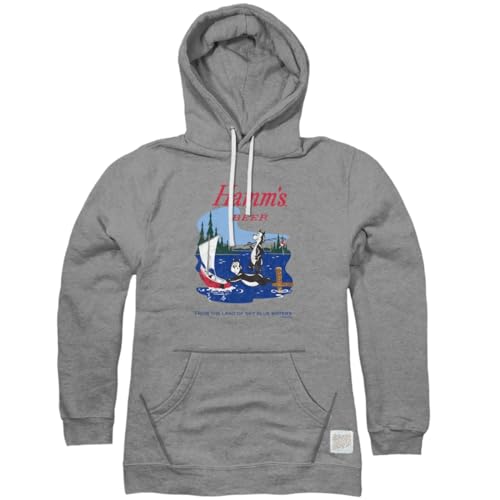 Hamm's Beer Bears at the Lake Hoodie (as1, alpha, m, regular, regular) Grey