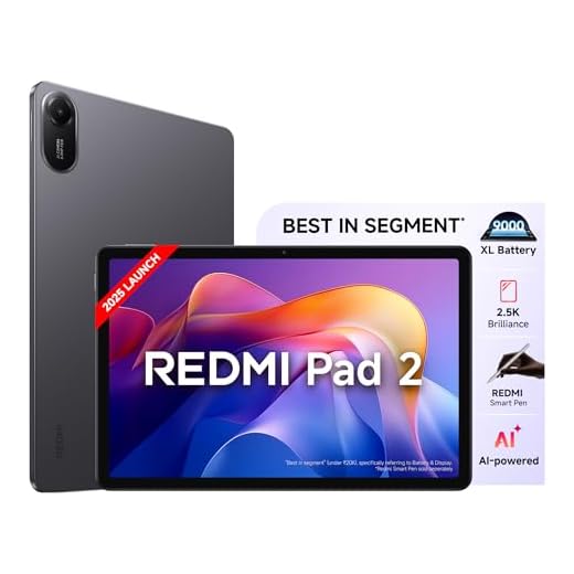 Redmi Pad 2, 11" 2.5K Display, 4GB RAM, 128GB, 9000mAh, Graphite Grey