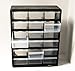 Homak 18-Drawer Parts Organizer, Black, HA01018001,Black Matte