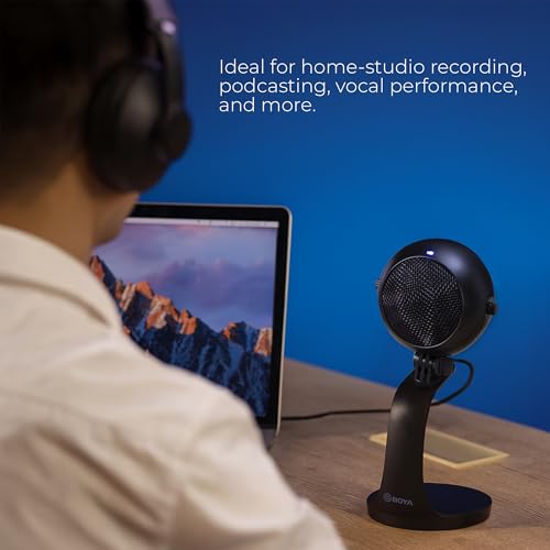 Image of BOYA PM300 USB Type C Podcast Mic Set | Microphone for Recording | Dynamic Microphone | Condenser Mic | Microphone for YouTube Streaming Compatible with Android Phones, Windows /Mac Computers.
