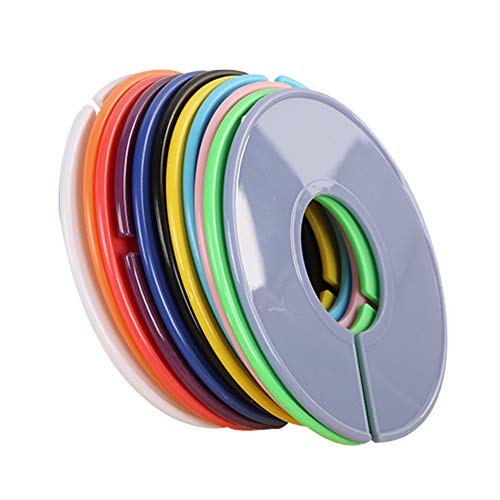 Luzen 15Pcs Clothing Rack Size Dividers Blank Round Hangers Closet Dividers Baby Closet Size Dividers Hanging Ring Label For Home Closet Cloth Store thumb #1
