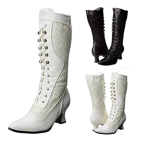 Damen Gummistiefel Hoch - Wasserdichte Regenstiefel Mit Anti-Rutsch Sohle