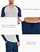 GYS Bamboo Viscose Men's Pajama Sets Long Sleeve 2 Piece Lounge Set with Pockets, Deep Blue, Medium
