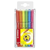 STABILO flash - Highlighter - Pack of 6 - Assorted Colours