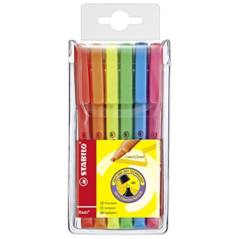 STABILO Flash Highlighter Pack of 6 Cover