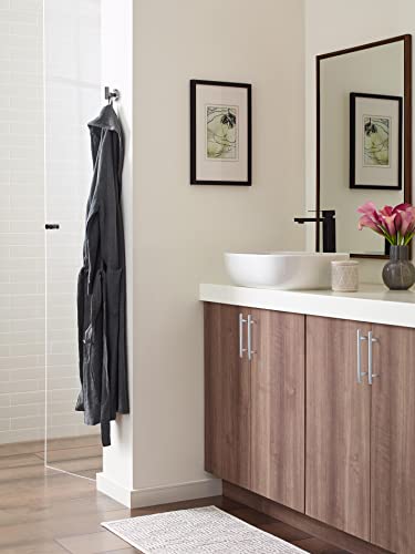 Image of Amerock Arrondi Single Prong Polished Stainless Steel Wall-Mounted Hook