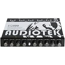 Audiotek AT-EQ500 5-Band Car Audio Graphic Equalizer with Sub Output for Car Stereo/Speakers Tuners Tone Adjustable from -12db to +12db Sub Volume Adjustable